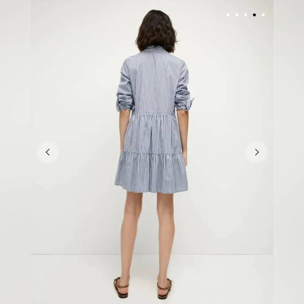 VERONICA BEARD JEMILA STRIPED SHIRTDRESS - Picture 3 of 4